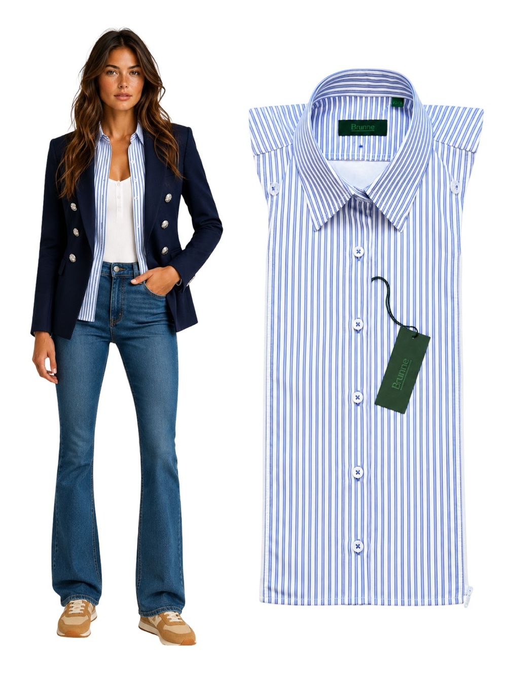 NWT BRUNNE Dickey Insert Compatible with VERONICA BEARD Blazer Sz 00-14